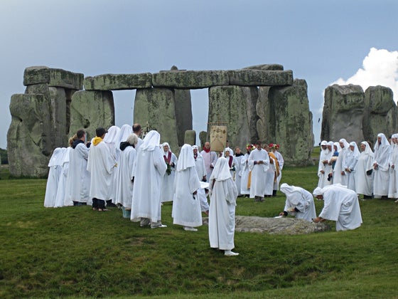 Neo-Druids at Stonehenge