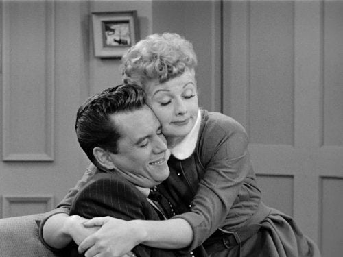 lucille ball and desi arnaz hug