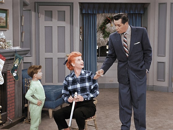 lucille ball and desi arnaz with baby