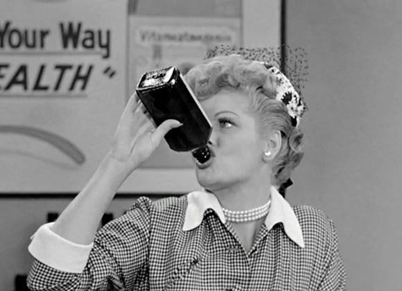 lucille ball drinking