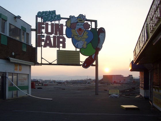 Ocean beach fun fair site rhyl