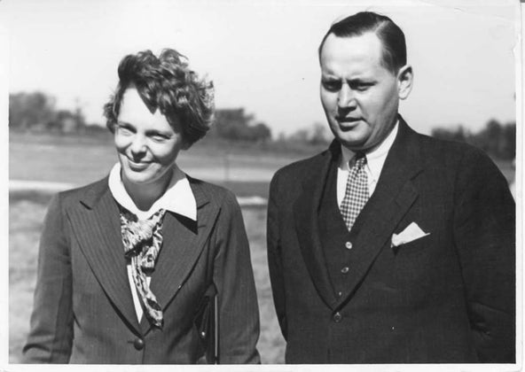 amelia earhart with howard knotts